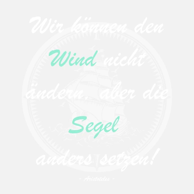 Wind nicht ändern, Segel anders setzen!