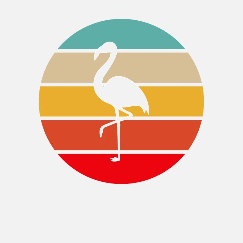 Flamant rose Rétro