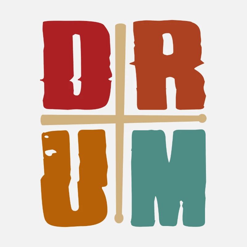 Drum Drumsticks Retro Vintage - Cool Drummer Gift