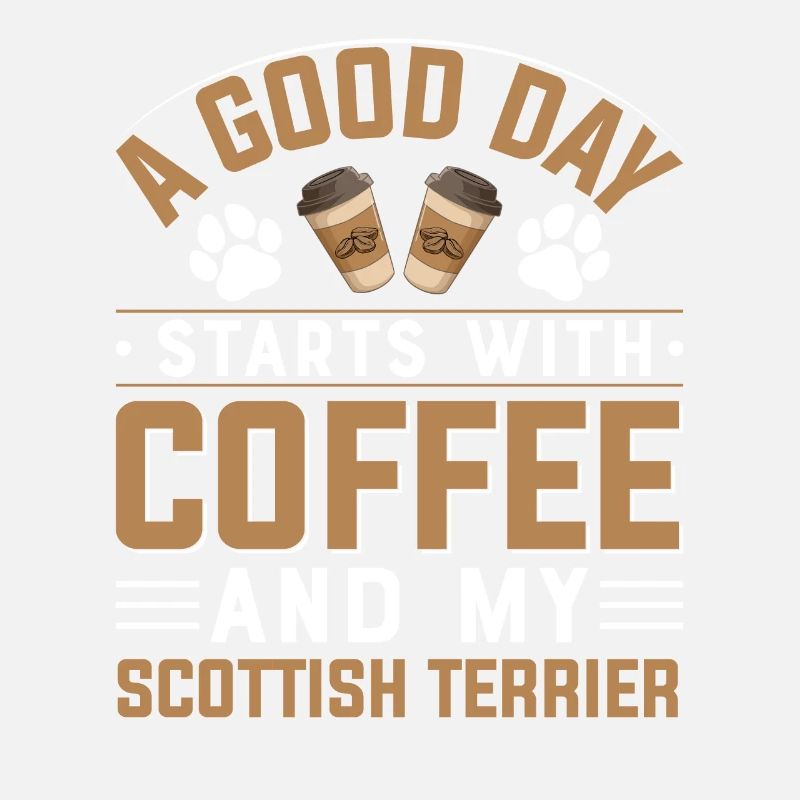 Scottish Terrier Coffee Drinking Caffeine