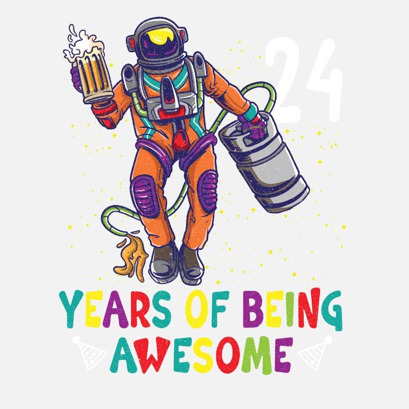 24th Birthday Astronaut Astronomy Solar System