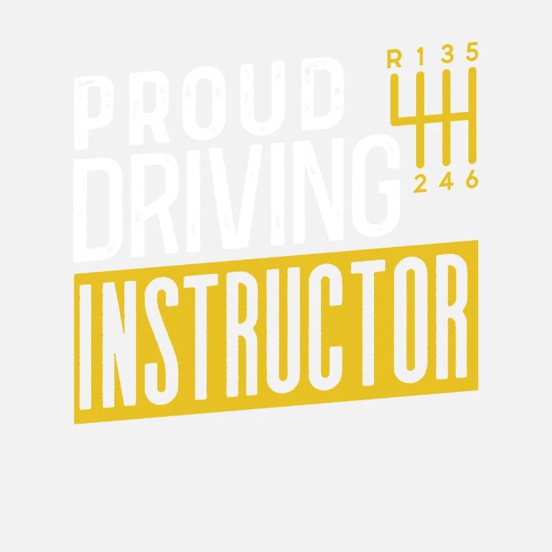 Proud driving instructor driving lesson driving school profession