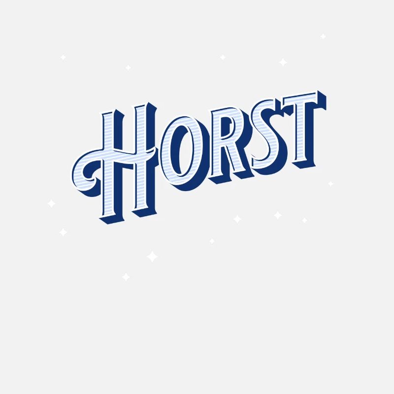 Horst's name personalized