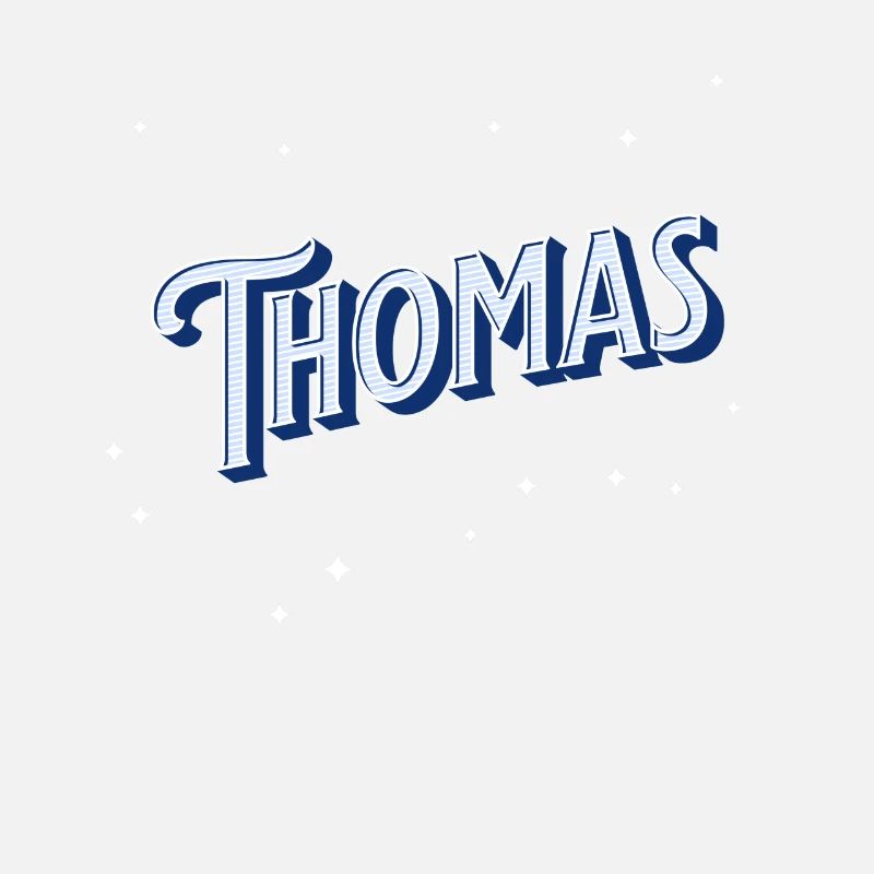 Thomas' name personalized