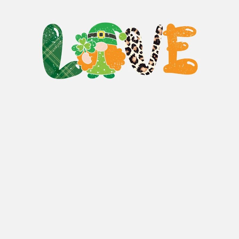 St Patricks Day Glückszwerg Liebe Leopard Plaid