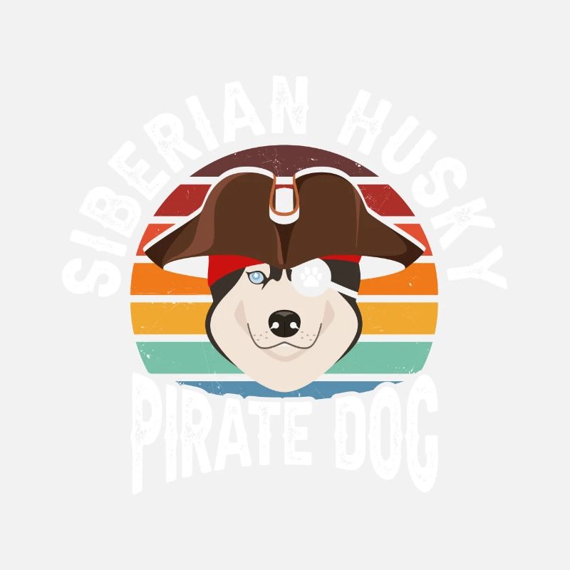 Siberian Husky Pirate Dog