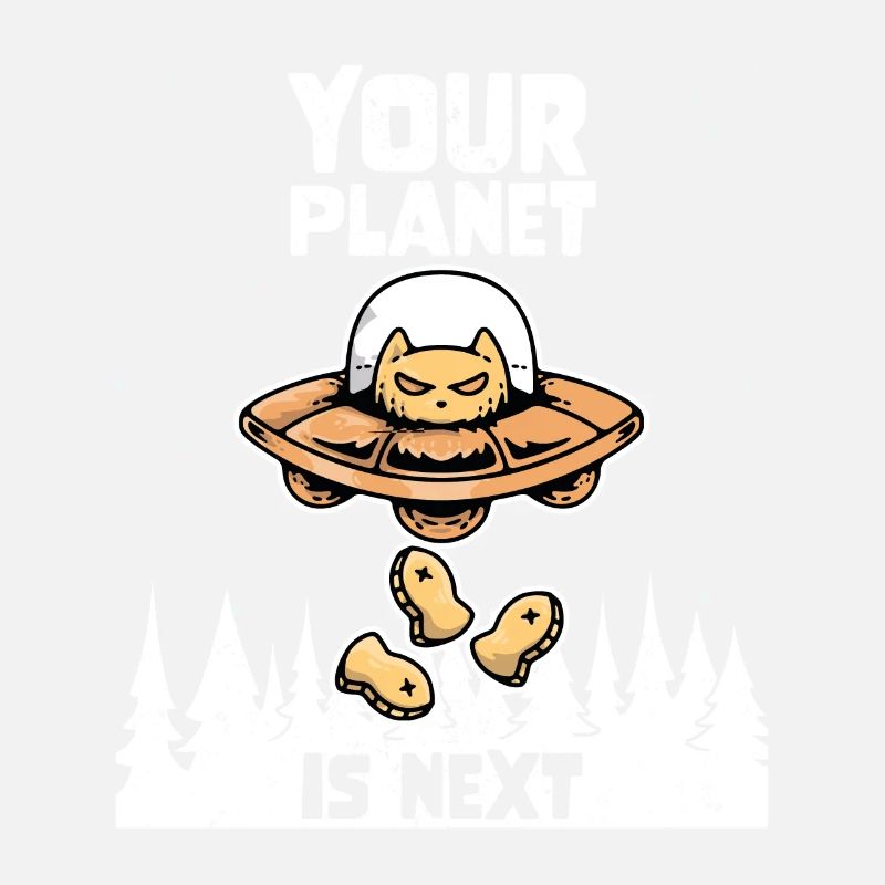 Alien Galaxy Space Cat Lover Your Planet Is Next