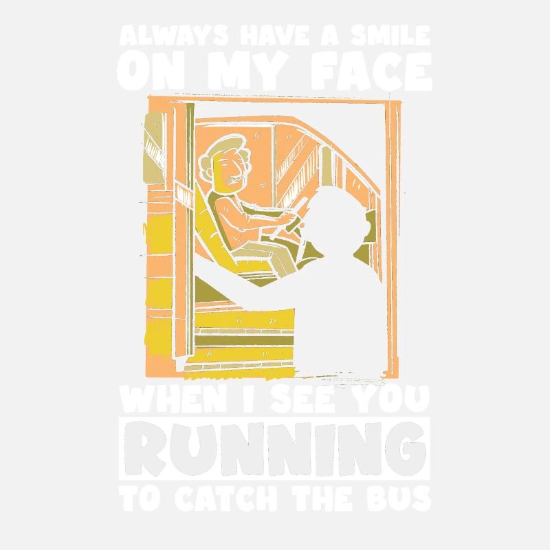 Bus drivers laugh when passengers race Bus drivers