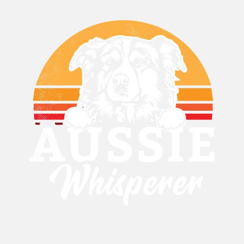 Mignon AUSSIE chien cool rétro sunset whisperer