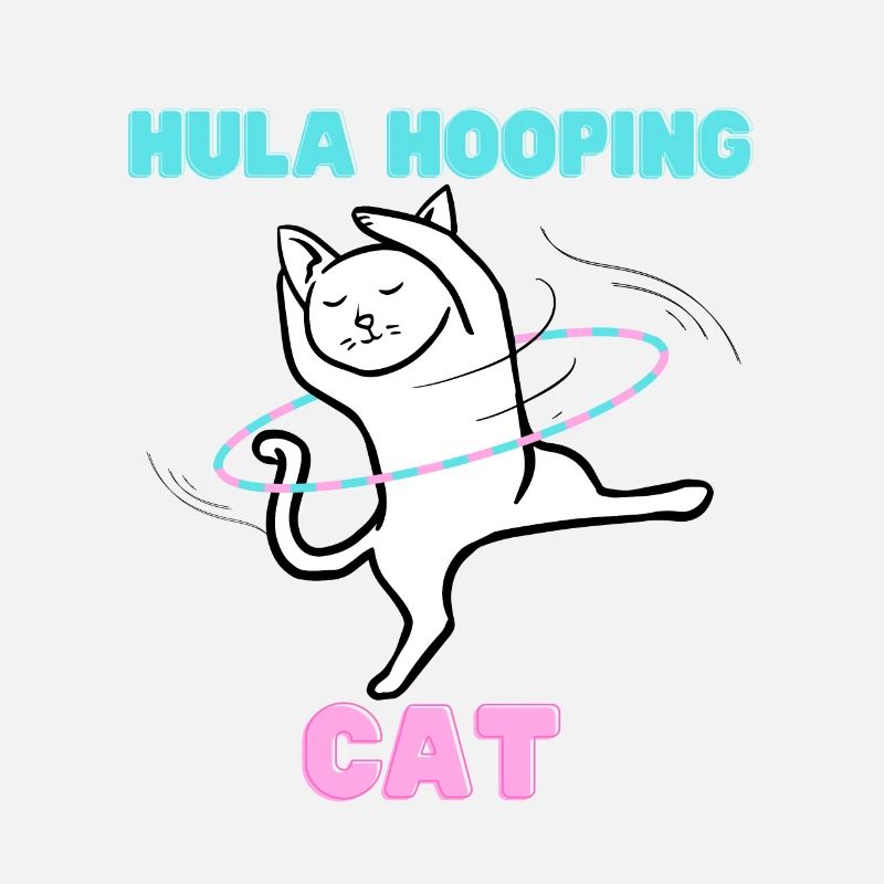Hula Hooping Katze - Funny Dance Kitty
