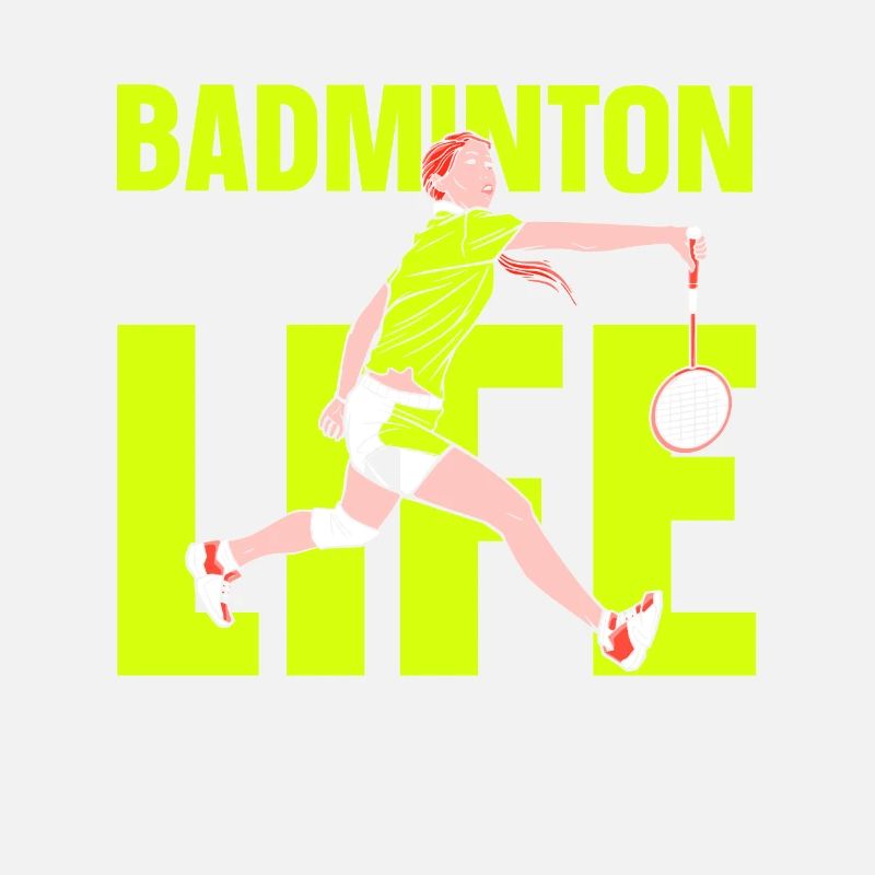 Badminton Leben Mama Mädchen Badmintonspieler