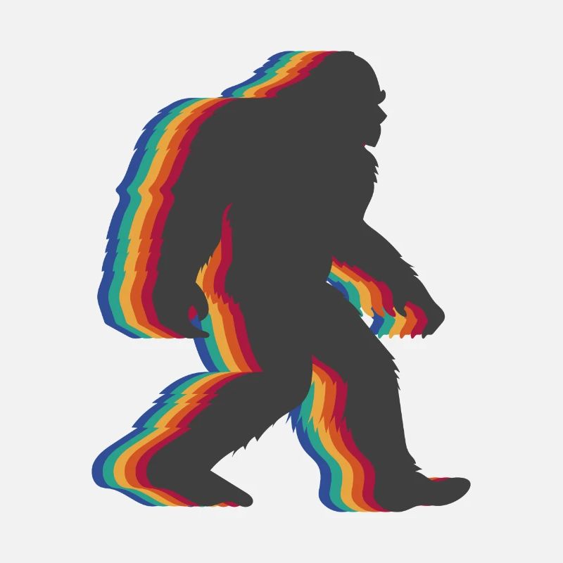 Retro Bigfoot vintage Fun and Nostalgic Sasquatch