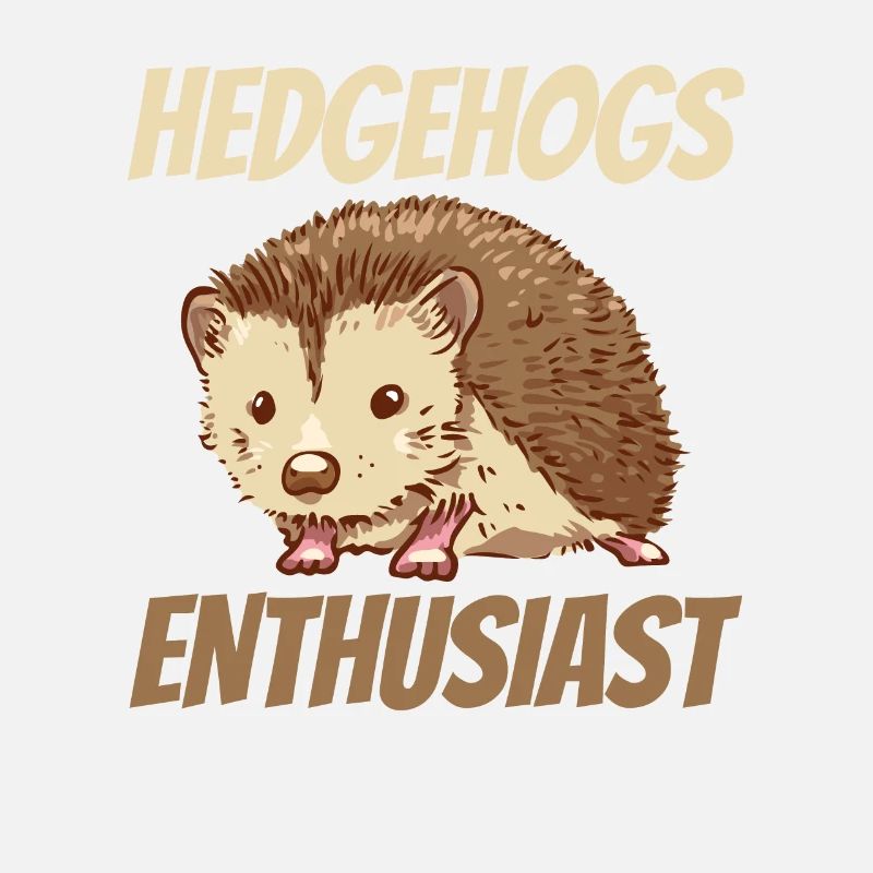 Hérisson Enthousiaste Pet Mignons Dictons