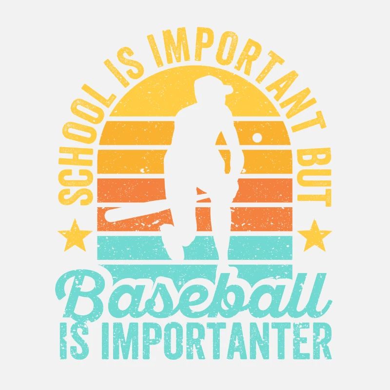 School Matters Baseball Importanter Funny