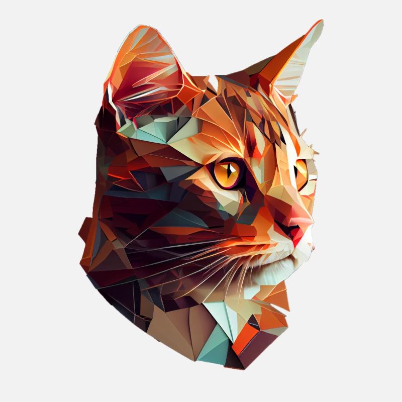 Cat Cats Kitten Polygon Cat