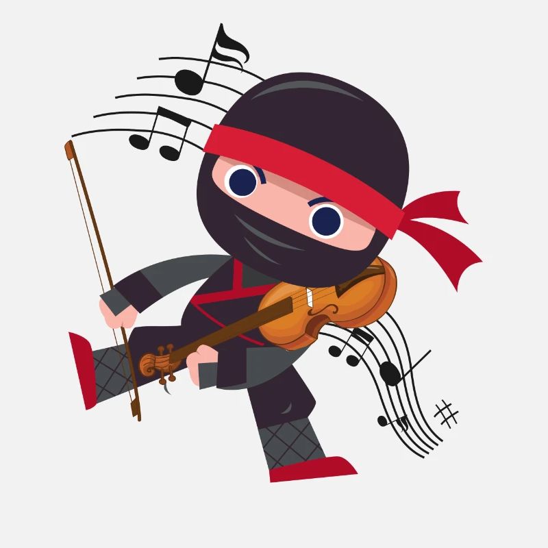 Violon Violoniste Ninja Violon