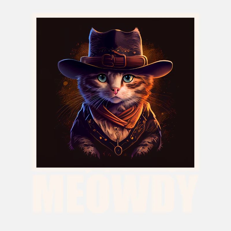 Meowdy Funny cat Meme for Cat Lovers
