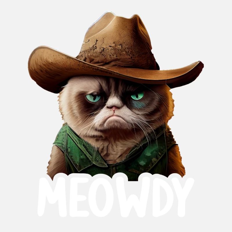 Meowdy Funny cat Meme for Cat Lovers