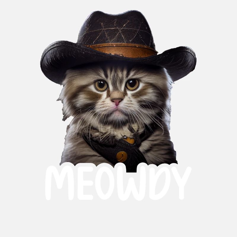 Meowdy Funny cat Meme for Cat Lovers