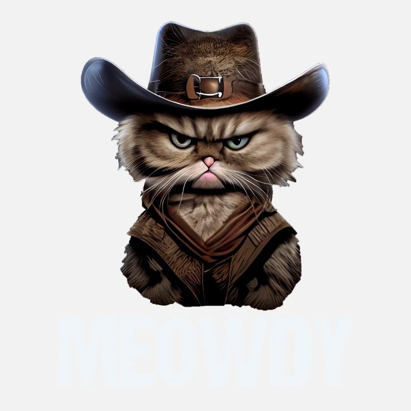 Meowdy Funny cat Meme for Cat Lovers