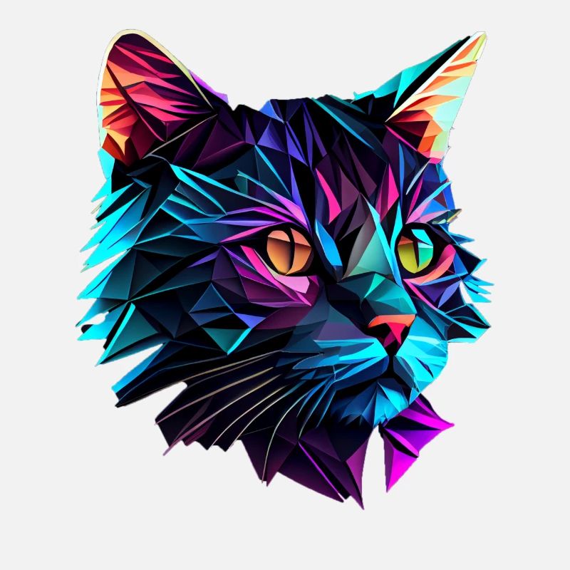 Cat Cats Kitten Polygon Cat