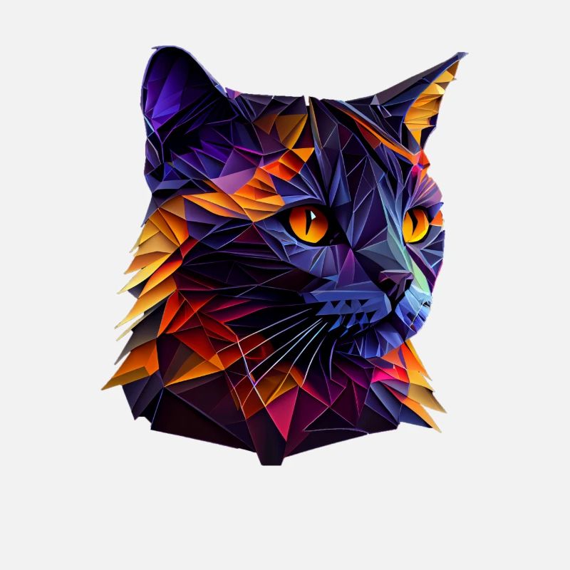 Chaton Chaton Chat Polygone Chat
