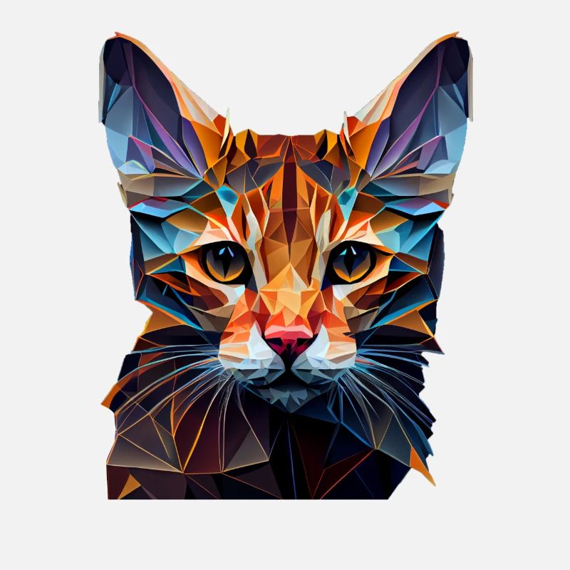 Cat Cats Kitten Polygon Cat