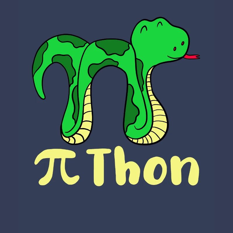 Drôle serpent pi jour math python science blague