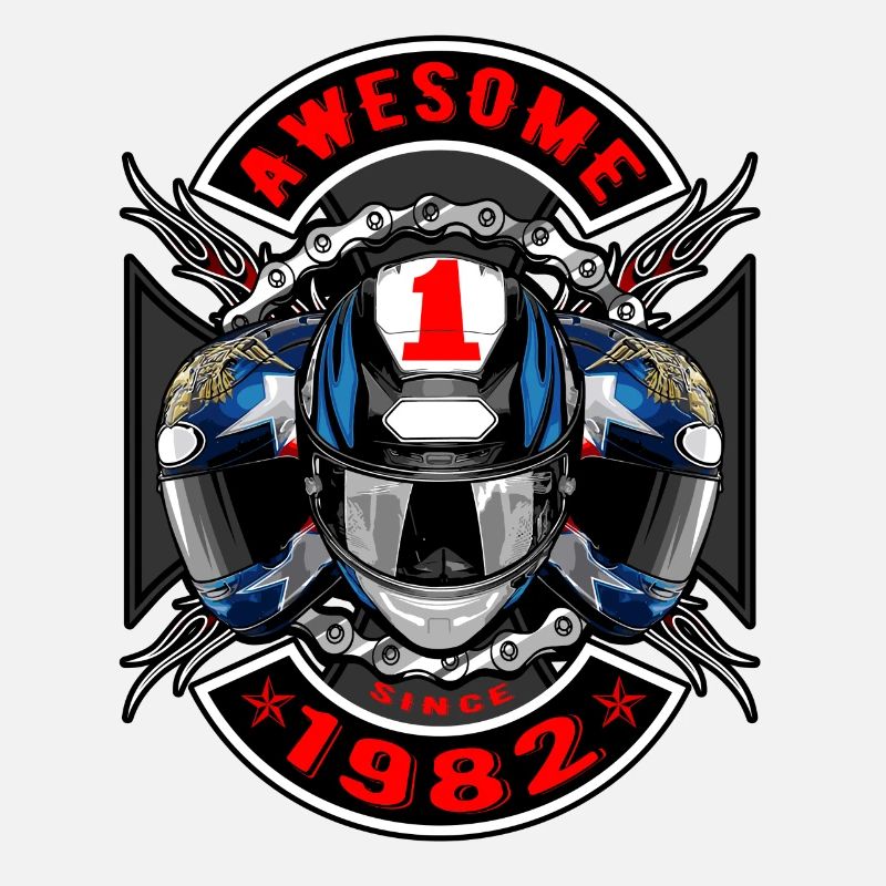 Awesome since 1982, Biker Geburtstag