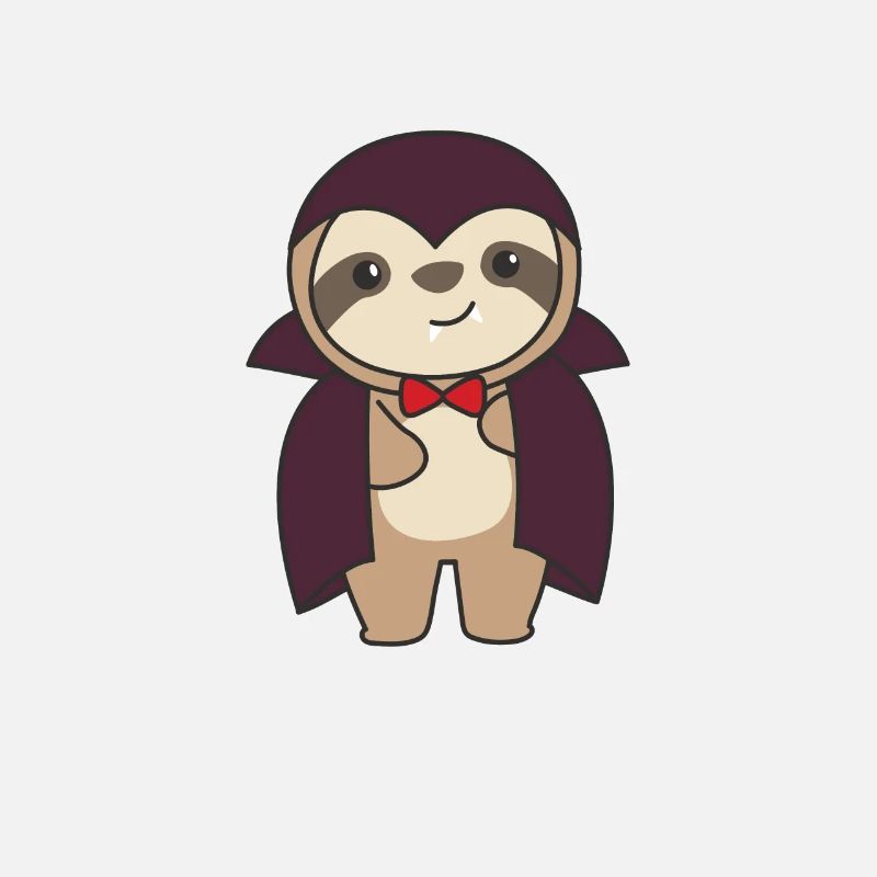 Sloth Halloween Cute Devil Vampire Costume