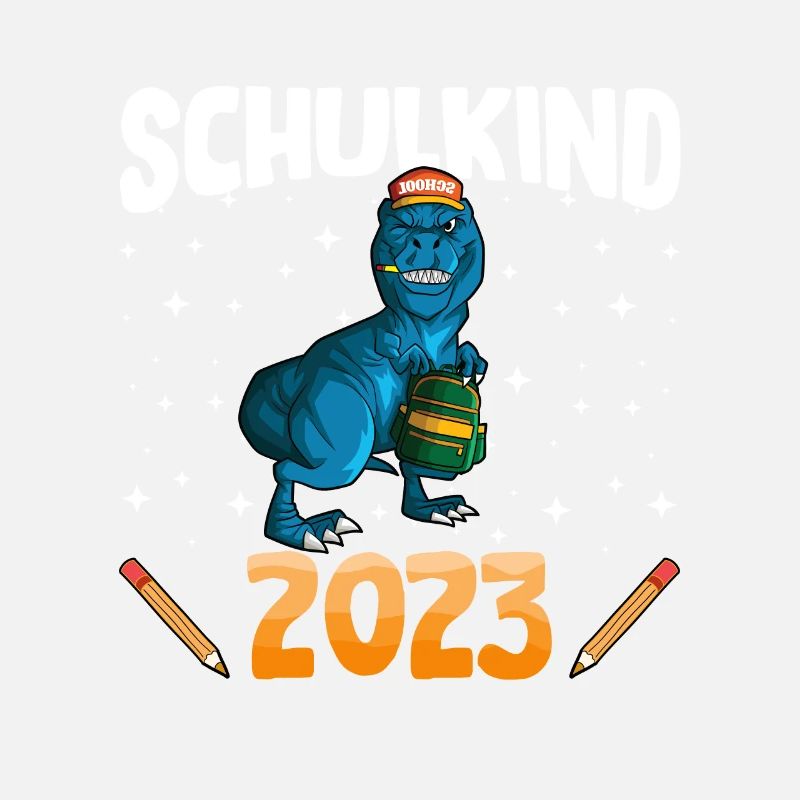 Schulkind 2023 1. Klasse Einschulung Dino