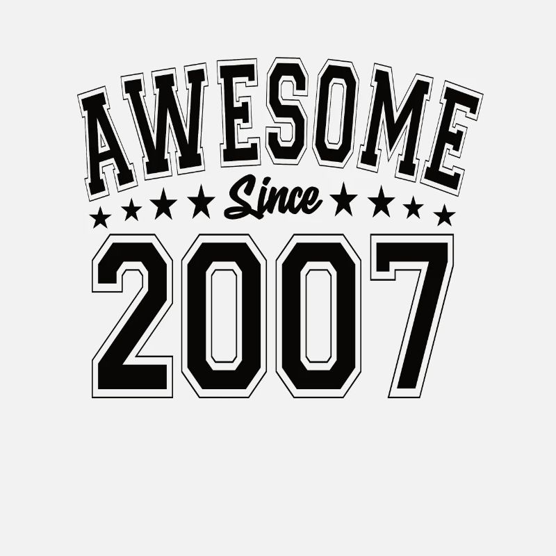 Awesome Since 2007 Geburtstag 2007 Vintage 2007