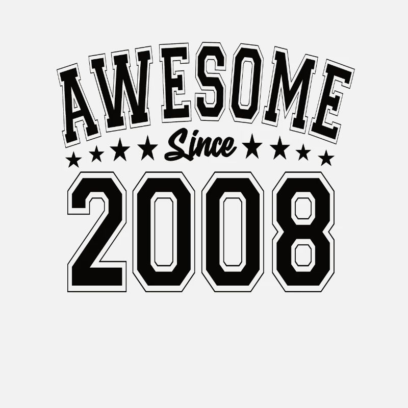Awesome Since 2008 Geburtstag 2008 Vintage 2008
