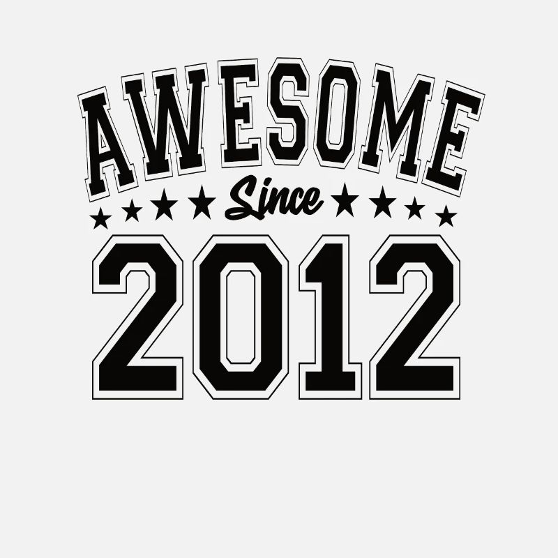 Awesome Since 2012 Geburtstag 2012 Vintage 2012