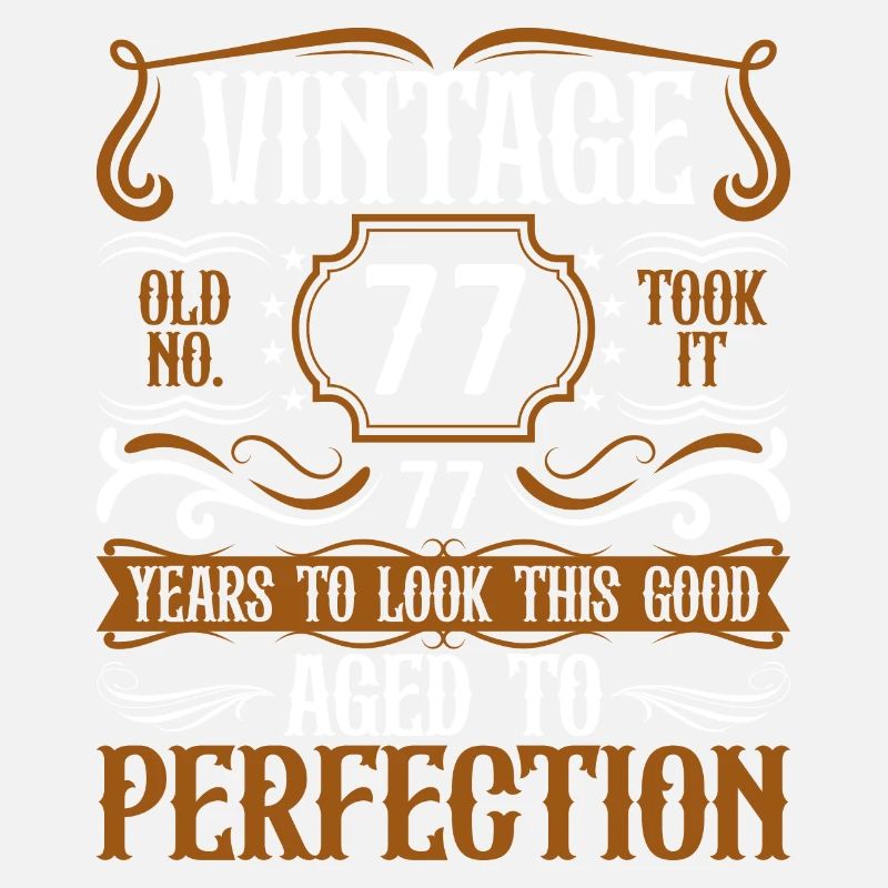 77. Geburtstag Vintage Retro