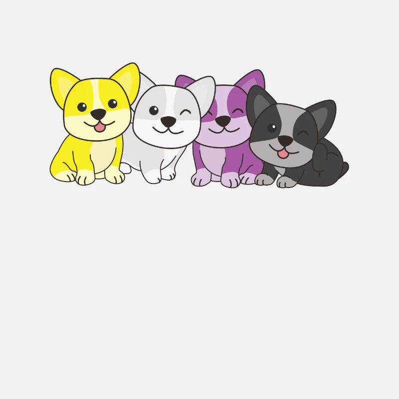 Nonbinary Flag Corgi Pride LGBTQ Cute Dogs