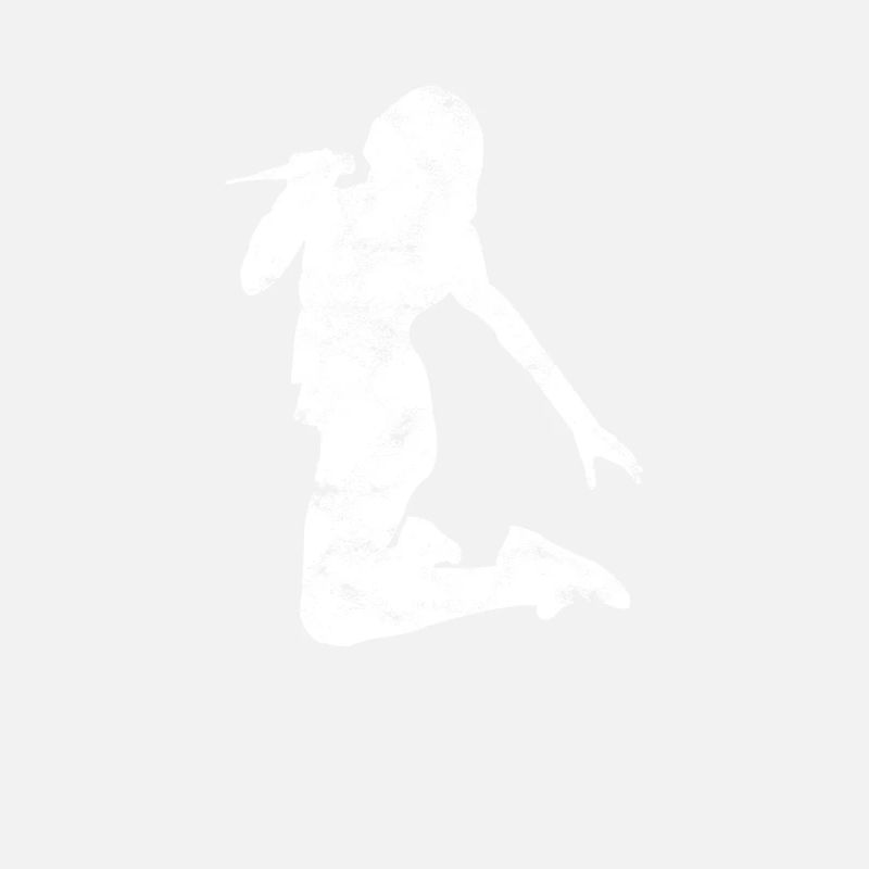 Silhouette de chanteuse chanteuse