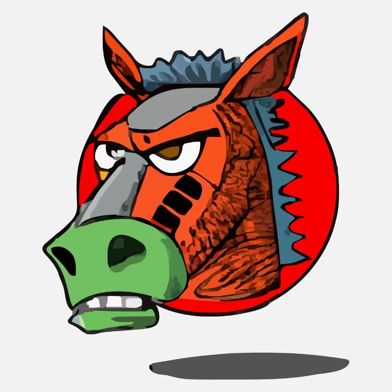 Axo le cheval grognon