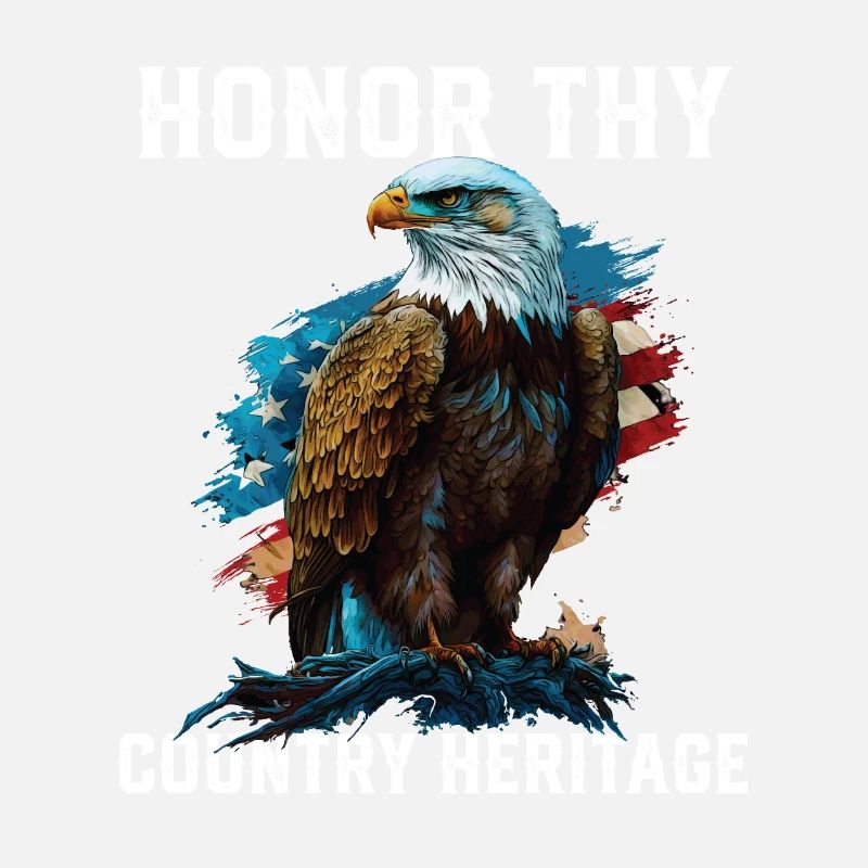 Honor Thy Country Heritage American Bald Eagle