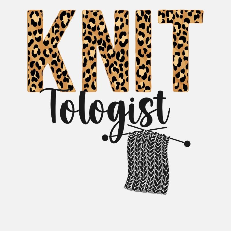 Knitting Knitter Leopard Cheetah
