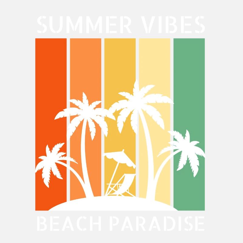 Summer vibes - Palmen, Sonne, Stand, Sommer