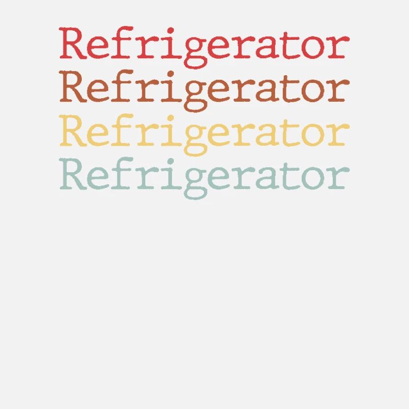 Lettrage du réfrigérateur