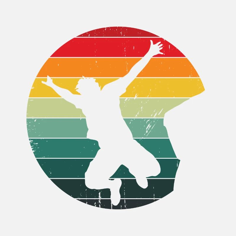 Retro Graphic Cliff Diver Cliff Diving Tombstoning