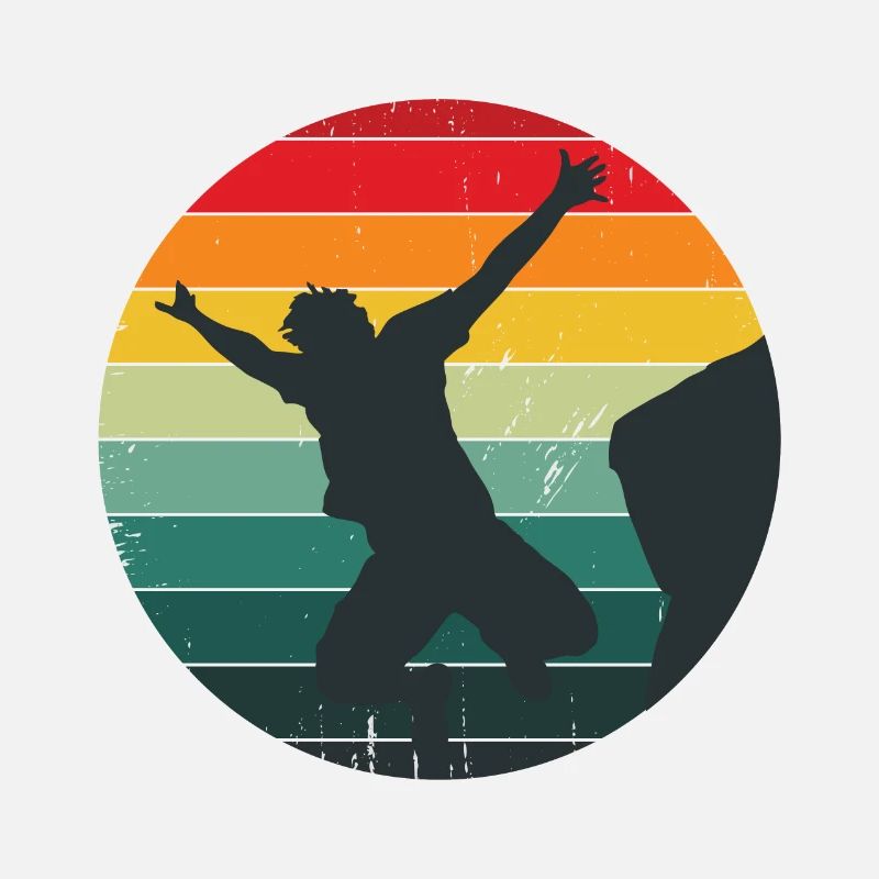 Retro Graphic Cliff Diver Cliff Diving Tombstoning