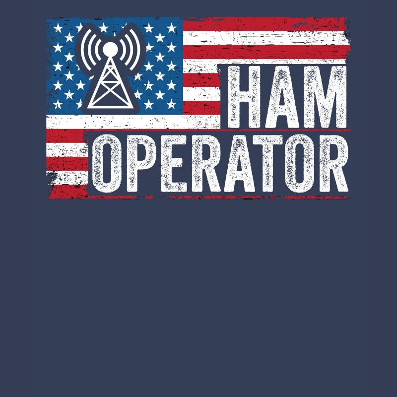 Ham Operator US Flag
