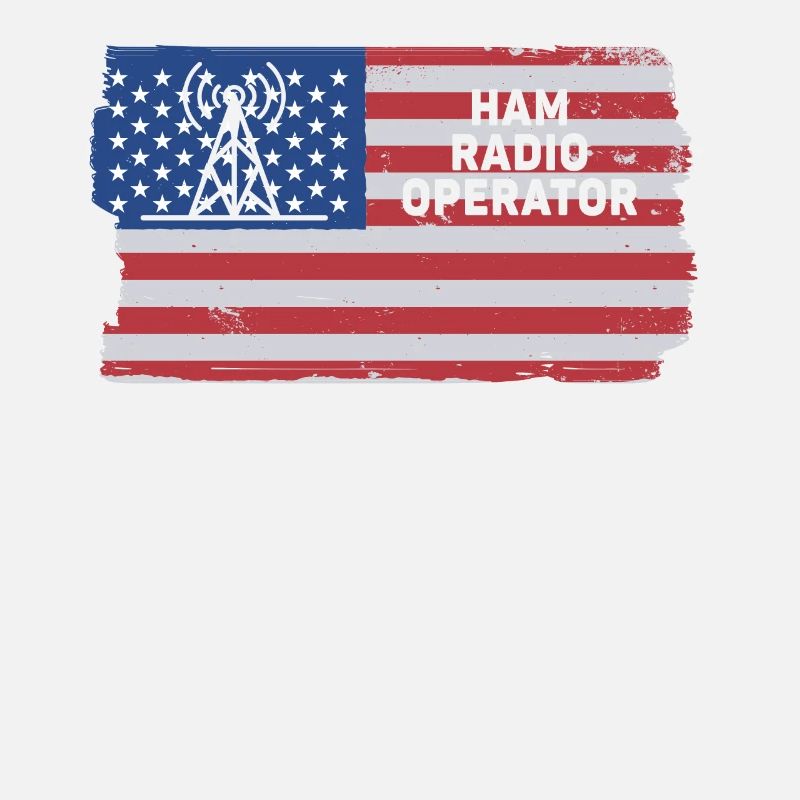 Ham Radio Operator US Flag