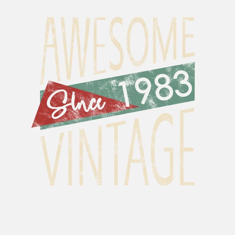 Awesome Since 1983 Retro Vintage Design