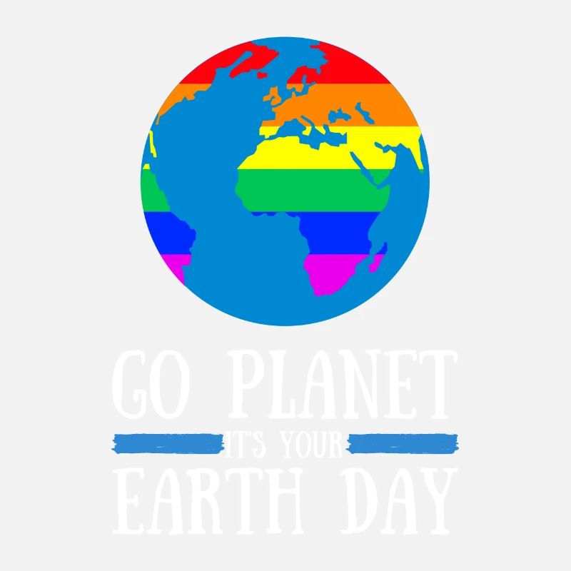 Go Planet It's Your Earth Day Rainbow