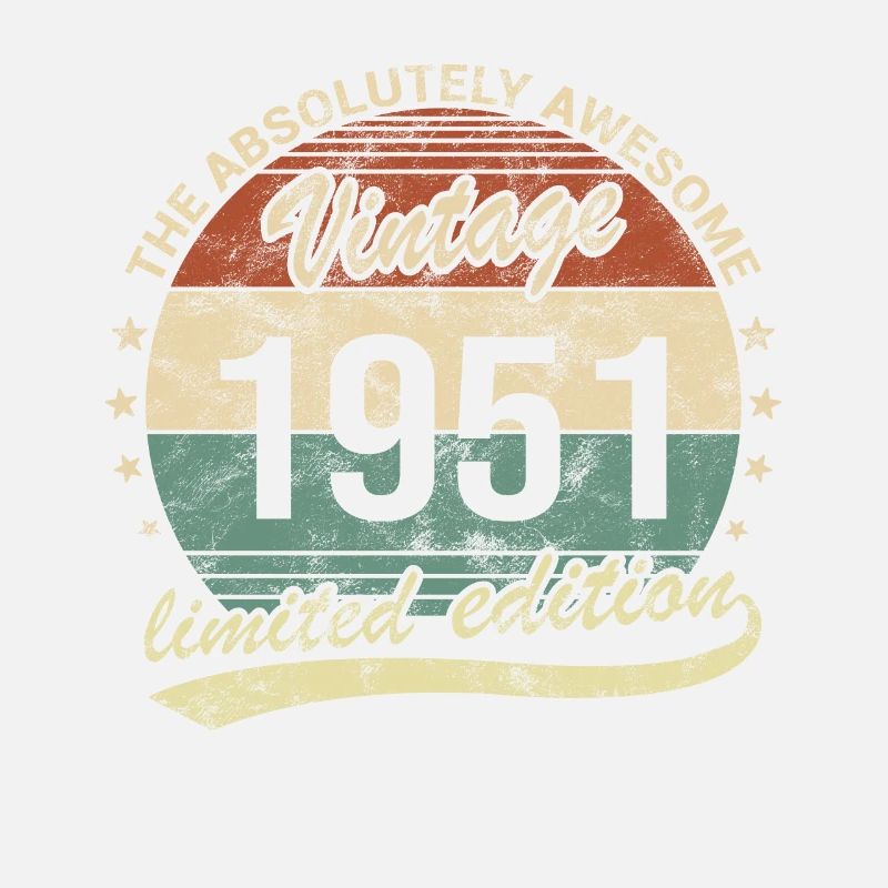 Awesome Since Vintage 1951 Retro Geburtstag Design