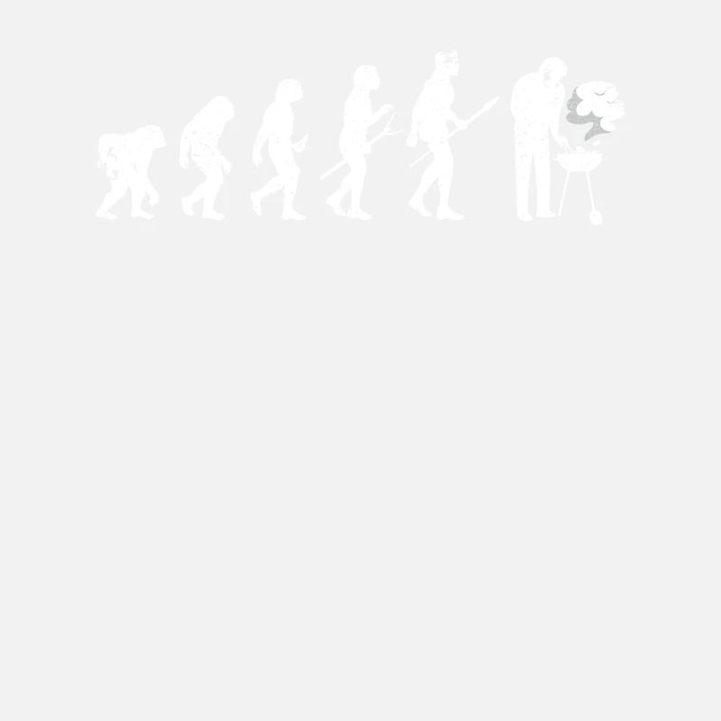 Grillen Evolution des Menschen BBQ Grill Barbeque